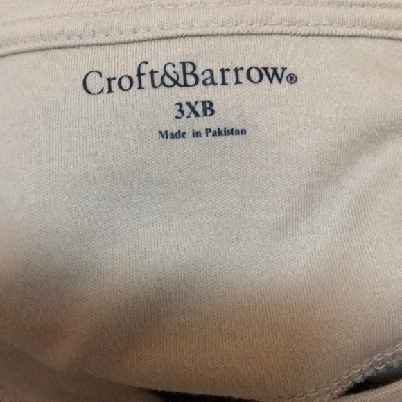 Croft & Barrow Tan Shirt 3XB NWTS - Picture 8 of 9